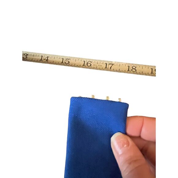 Handmade Blue canvas fabric pearl bridal belt main image 8